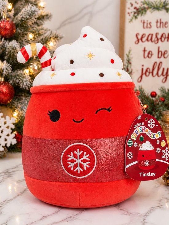 Squishmallows Other - Squishmallows Tinsley 16” Christmas Hot Cocoa Plush NWT Holiday Mug